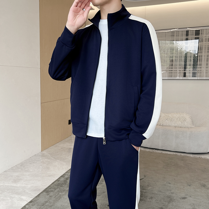 Setelan Olahraga Pria Musim Gu - Men'S Fashion Zipper Jacket ulasan dan harga