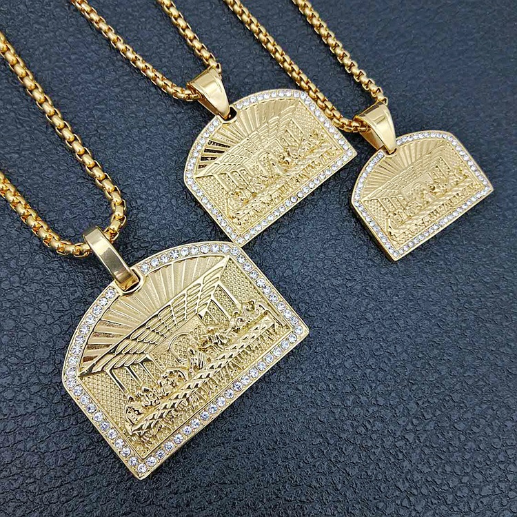 Kalung Liontin Hip Hop Last Di - Fashion Men Vogue ulasan dan harga