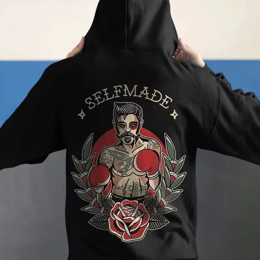 Hoodie motif grafis tengkorak  - Mens Fashion Style Images ulasan dan harga