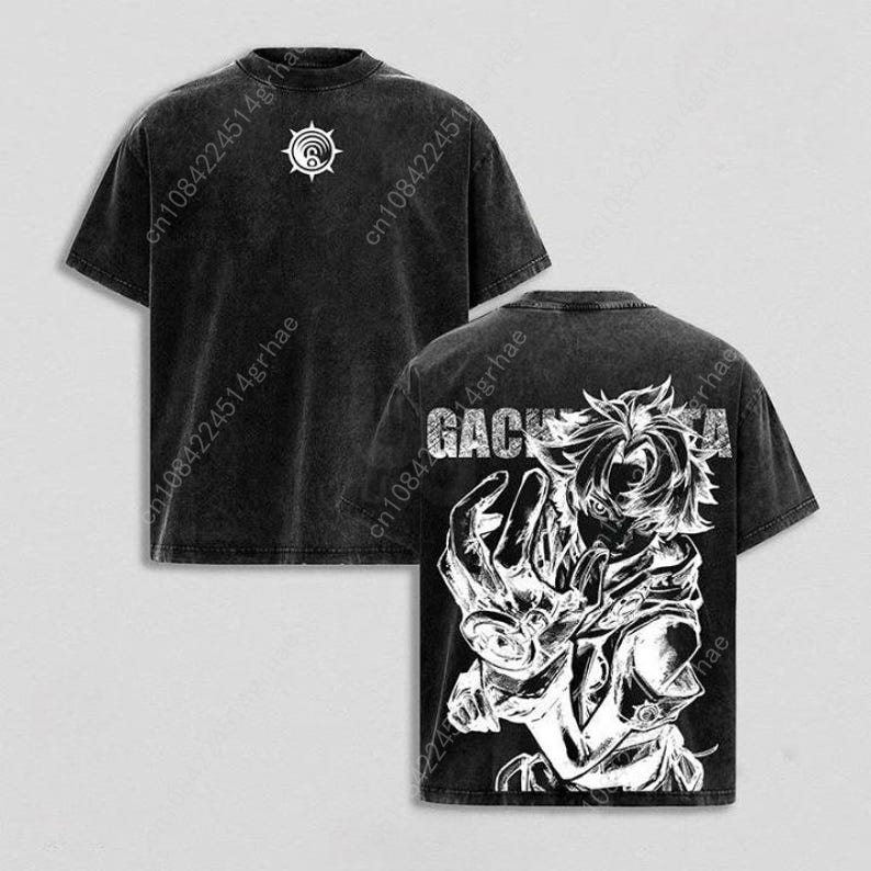 Gachiakuta Vintage Anime Washe - Graphic Tee Oversized ulasan dan harga