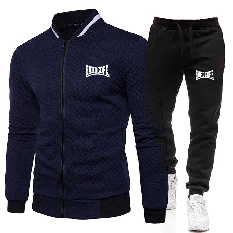 HARDCORE Jaket Set Kerah Tegak - Men'S Fashion Zipper Jacket ulasan dan harga
