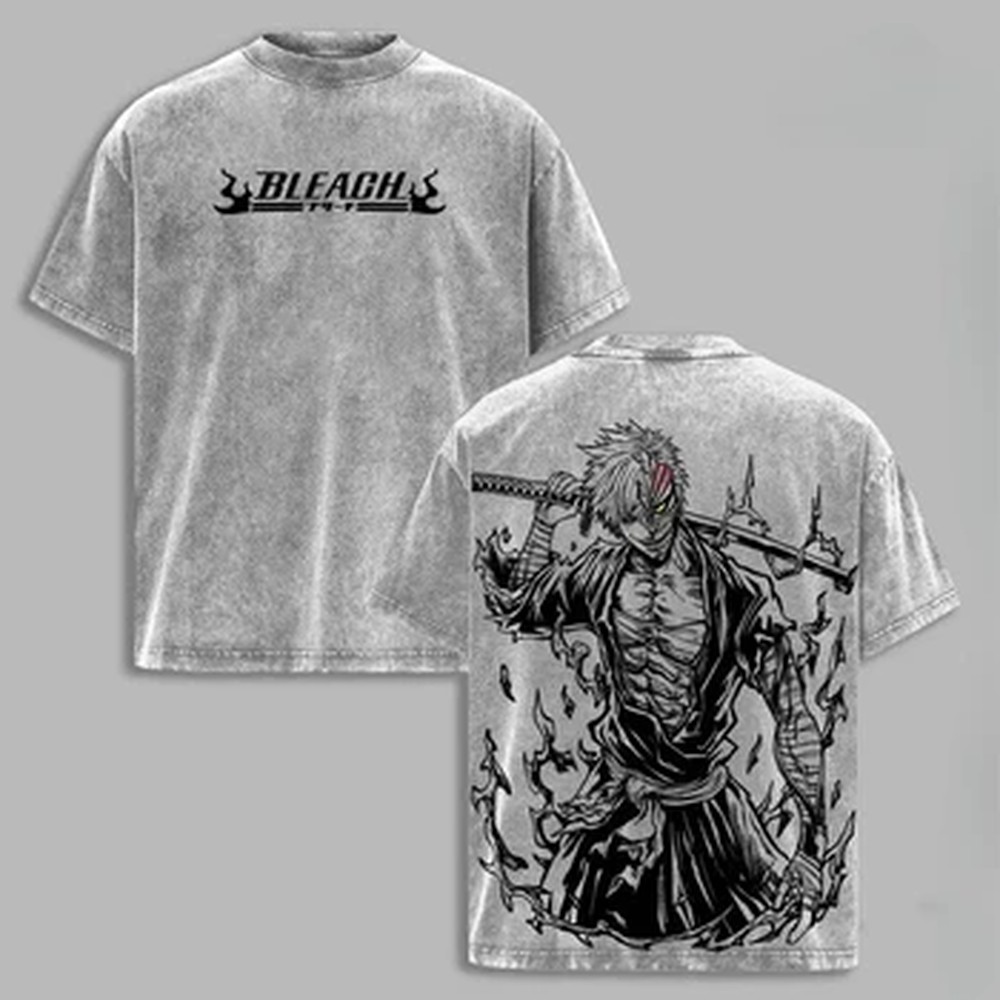 Kaos Vintage Washed Manga BLEA - Graphic Tee Oversized ulasan dan harga
