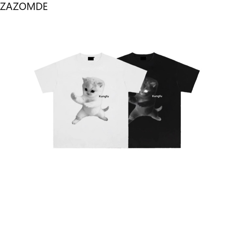ZAZOMDE Ins Kaos Grafis Slogan - Mens Fashion Style Images ulasan dan harga
