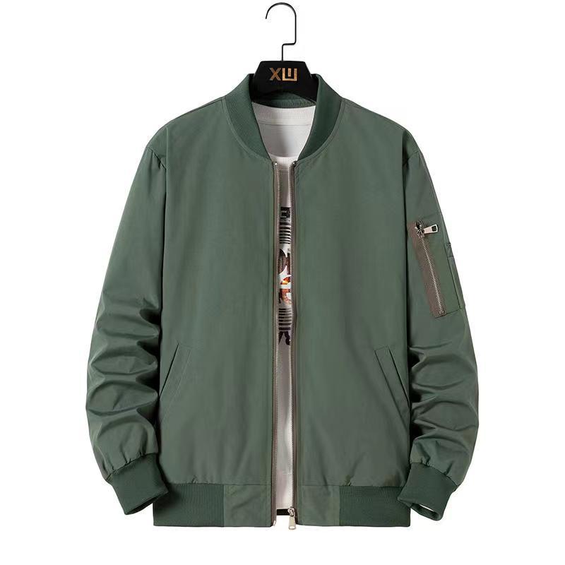 Jaket Baseball Bomber Kasual M - Men'S Fashion Zip Sweater ulasan dan harga