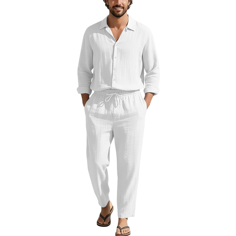 Set Kasual Linen Musim Semi Mu - Men'S Fashion Pants ulasan dan harga