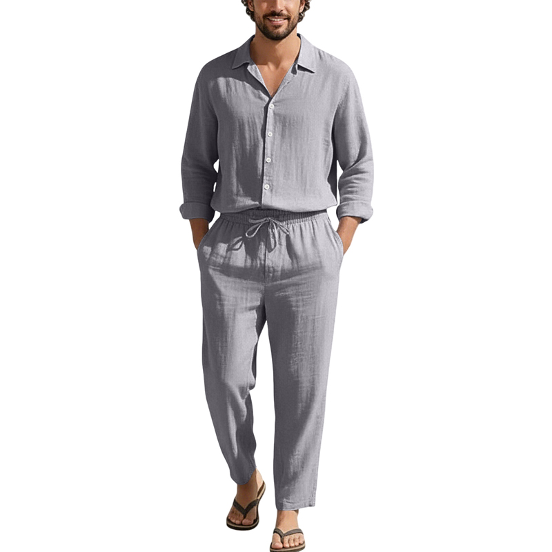 Set Kasual Linen Musim Semi Mu - Men'S Fashion Pants ulasan dan harga