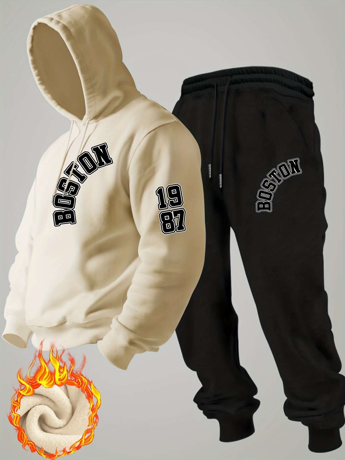 2026 Setelan Hoodie Fleece Mus - Mens Fashion Casual 2026 ulasan dan harga