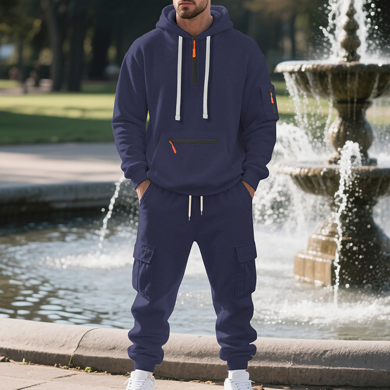 Setelan olahraga pria gaya mus - Men'S Fashion Zip Sweater ulasan dan harga